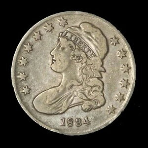 1834�N 50�Z���g �L���b�v�h�o�X�g �V���o�[ �n�[�t�h�� - �č���������