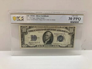 1934N 10hݏؖ PCGS O[h 30 PPQ Very Fine (LP2104716)