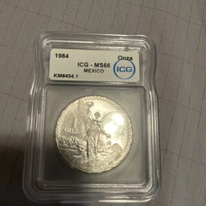 1984 Mo Mexico 1 Onza Silver Libertad MS66 ICG �������u���X�g�z���C�g!