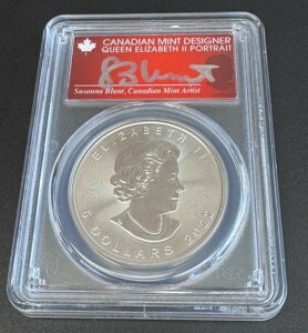 2022 PCGS MS70 �J�i�_ 1�I���X �V���o�[ ���[�v�����[�t AG �u�����g
