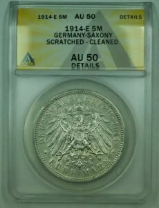 1914-E hCcEUNZ 500}N ANACS AU-50 ڍ׃N[jOς 