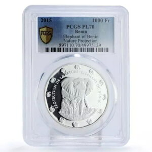 �x�i�� 1000�t���� ���R�ی� �ۓ��� PL70 PCGS ��� 2015�N