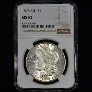 1878 P ���[�K�� �V���o�[ �h�� ? NGC MS-62 ? 1 �h�� �R�C�� 8 �e�[���t�F�U�[ 8TF 024?�M���ς�?
