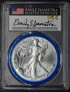 2021-(W) T2 �A�����J�� �V���o�[ �C�[�O�� PCGS MS70 FS �_���X�g�� �T�C������ �u���[ ?COINGIANTS?