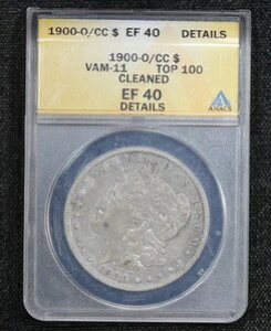 1900-O �I�[�o�[CC �����K���E�_���[ VAM-11 ANACS XF40 �N���[�j���O�ς� 4Y3J