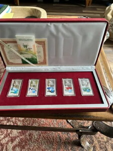 2010年上海万博記念 純銀5本セット 999 地金