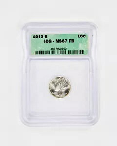 1943-S �}�[�L�����[ �V���o�[�_�C�� ICG MS67 FB �t���o���h 10�Z���g