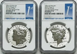 2023S ���[�K��/�s�[�X ���o�[�X�v���[�t �V���o�[�h�� 2���Z�b�g NGC REV PF70 FDI