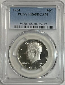 1964N PlfB n[t_[ PCGS PR68DCAM Vo[ v[tRC 50Zg fB[vJI