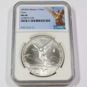 2002  NGC MS68 |LVR - 1 IX Vo[ x^ - Un Onza RC #44053A