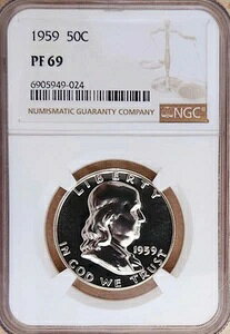 1959 50�Z���g �t�����N���� NGC PR-69!!! �قڊ���!