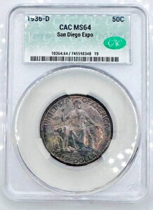 1936-D 50C CAC MS 64 サンディエゴ万博 ??カラー??