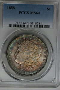 1888N $1 PCGS MS64AK݁A~XEoeBEwbhEhA$1
