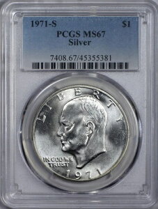 1971N S Vo[ AC[n[ _[ PCGS MS67 - MS67ȏ̃O[hł͔Ɋ