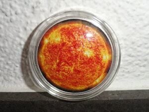 1オンス 2020 アーチ型カラーシルバーコイン サン USA PP + ソーラーシステムコレクターボックス -