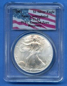 2001�N PCGS �W�F���A���T�[�L�����[�V���� 9-11-01 �O���E���h�[�� WTC #12 �A�����J���V���o�[�C�[�O���h��