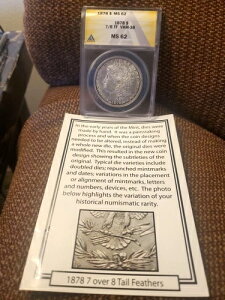 1878 7/8TF �V���o�[ ���[�K�� $1 MS 62 ANACS �� VAM 38 7/5 TF �I���W�i�� �j�A PL ���b�N