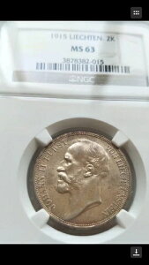 1915�N ���q�e���V���^�C�� 2�t������� ms63 ngc