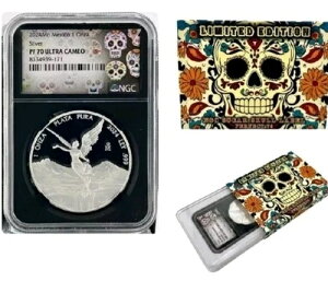 ????���x���^ 2024 1�I���X �V���o�[ �v���[�t �R�C�� NGC PF70UC �V���K�[ �X�J�� ���x���t�� ���L�V�R