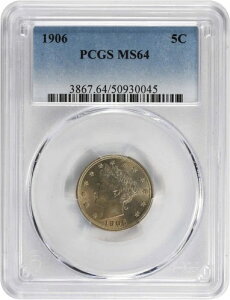1906�N ���o�e�B�j�b�P�� MS64 PCGS