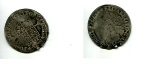 イングランド 1562 6ペンス銀貨 VG 1880G