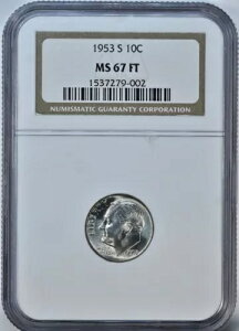 1953-S [Yxg _C NGC MS67 FT O[fBO MS 67 FB tg[` zCg BU RC 85105