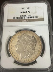 1896�N�����K���E�_���[ Ms63PL - �S�[���h�g�i�[ ?? �v���[�t�̂悤�ȃg�[��