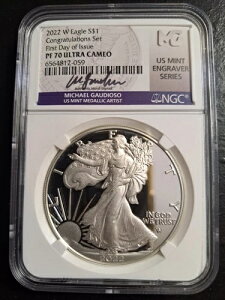 2022 W �v���[�t �V���o�[ �C�[�O�� NGC PF70 ���j���Z�b�g FDI GAUDIOSO �T�C������ MES