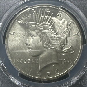 �s�[�X�_���[ 1926�N PCGS MS 64 ������ 90% �� 1�h���R�C�� �h��ȃu���X�g�z���C�g