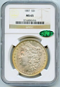 1887�N $1 NGC MS-65 �����K����� CAC Bean