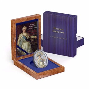 ニウエ 2014年 5ドル ロシア皇帝 - エカテリーナ2世 2オンス 銀貨 プルーフコイン