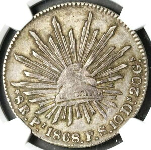 1868/7-Pi NGC VF LVR 8 A |gV  LbvCY Vo[RC (23030101C)