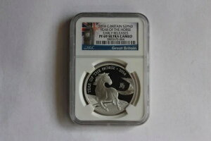 2014年 イギリス 2ポンド シルバー プルーフコイン PF 69