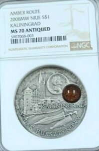 2008�N �j�E�G �V���o�[ 1�h�� �J���[�j���O���[�h �A���o�[���[�g NGC MS 70 �A���e�B�[�N �p�[�t�F�N�V����