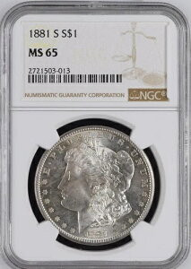 1881-S �����K����� NGC MS65 - - ����̂���u���X�g�z���C�g���t���X�e�B