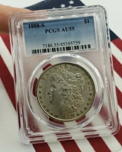 1888 S AU55 PCGS Khݒn $1 oeBEhC[O