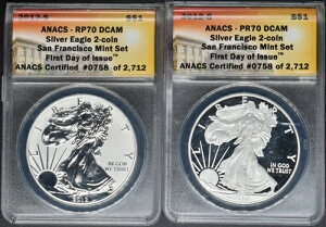 2012-S �A�����J���V���o�[�C�[�O�� 2 ���Z�b�g �T���t�����V�X�R - ANACS ���� ?COINGIANTS?