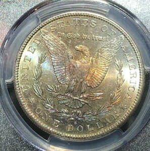 1880-S �V���o�[ �����K�� �_���[ PCGS MS 65 ���o�[�X�g�[�� *