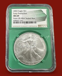 ??2002N Vo[C[O Y NGC MS69 O[RA A??