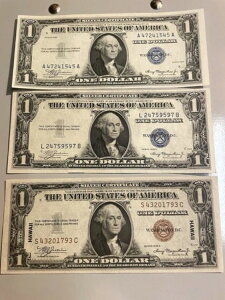 1935A & 1935 1ドル紙幣銀券 ((GEM)) ((CRISP)) ((HAWAII NOTE)