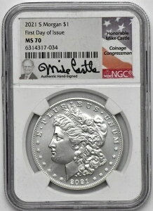 2021�N S �����K����� NGC MS70 ���s���� �}�C�N�E�L���b�X�����M�T�C��
