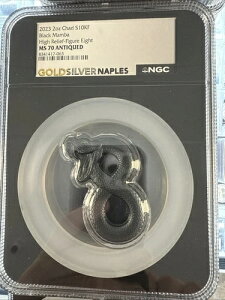 2023�N �`���h 10000�t���� �u���b�N�}���o 2�I���X �V���o�[ - NGC MS70 �A���e�B�[�N �n�C�����[�t