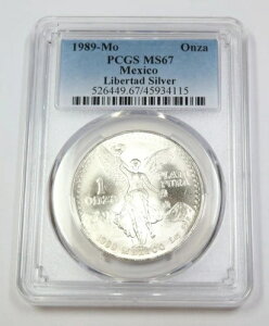 1989  PCGS MS67 |LVR - 1 IX Vo[ x^ - Un Onza RC #39241A