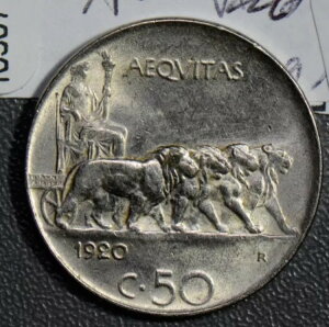 C^A 1920 50 Centesimi Vo[[hGbW I0307 z