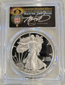 2016-W (2019) シルバーイーグル PCGS PR70 トーマス・クリーブランド - WPミント プライベートオークション