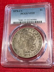PCGS VF35 1878 CC �J�[�\���V�e�B������ ���[�K�� �V���o�[�h���R�C�� - APR402