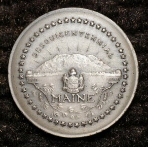 1820 - 1970�N MAINE Medallic Art Co NY 1.5�I���X 999 �t�@�C���V���o�[ ���E���h C5423