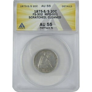1875�N S/S ���Ȍ^���R�̏��_�� 20�Z���g AU 55 �ڍ� ANACS SKU:I16147