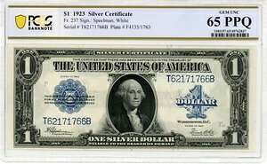 1923�N 1�h����ݏؖ��� Fr#237 Speelman | �z���C�g 65 PPQ PCGS 49762837