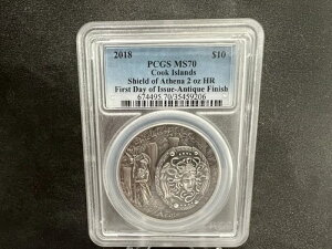 PCGS MS70 �A�e�i�̏� ��� 2�I���X - �_�b�C�[�W�X�A�N�b�N���� 2018�N